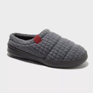 dluxe by Dearfoams Men's Julien Clog Slippers Gray XL Indoor/Outdoor